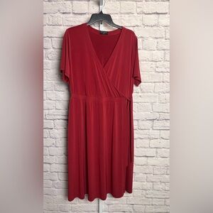 Lane Bryant Faux Wrap Dress with Pockets size 14/16